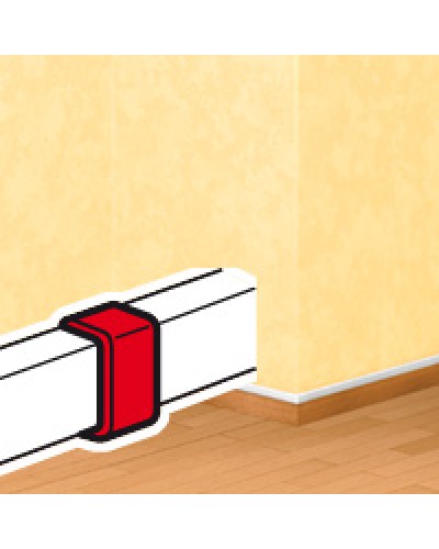 Накладка на стык DLPlus 60х16/20 белый Legrand (033608) в Иркутске Аксессуары для кабель-канала Pintop.ru