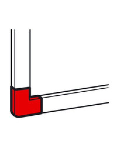 Угол плоский для кабель-канала METRA 15x10 Legrand (638103) в Иркутске Аксессуары для кабель-канала Pintop.ru