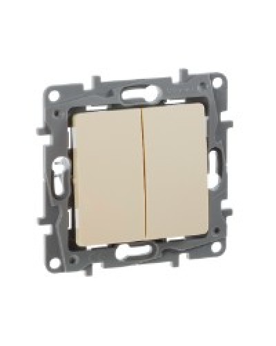 Переключатель двухклавишный 10AX Plus Legrand 672312 в Иркутске Аксессуары для кабель-канала Pintop.ru