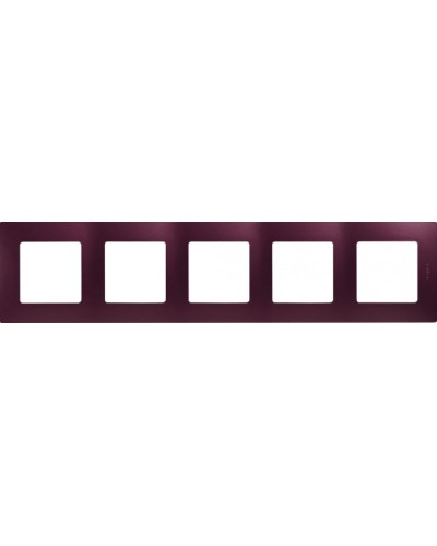 Рамка 5 постов Etika сливовый Legrand 672565 в Батайске Аксессуары для кабель-канала Pintop.ru