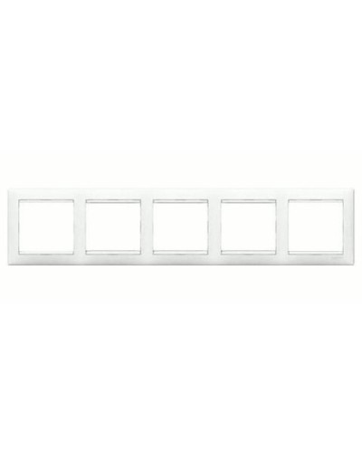 Рамка 5 постов горизонтальный монтаж белый Valena Legrand 774455 в Иркутске Аксессуары для кабель-канала Pintop.ru